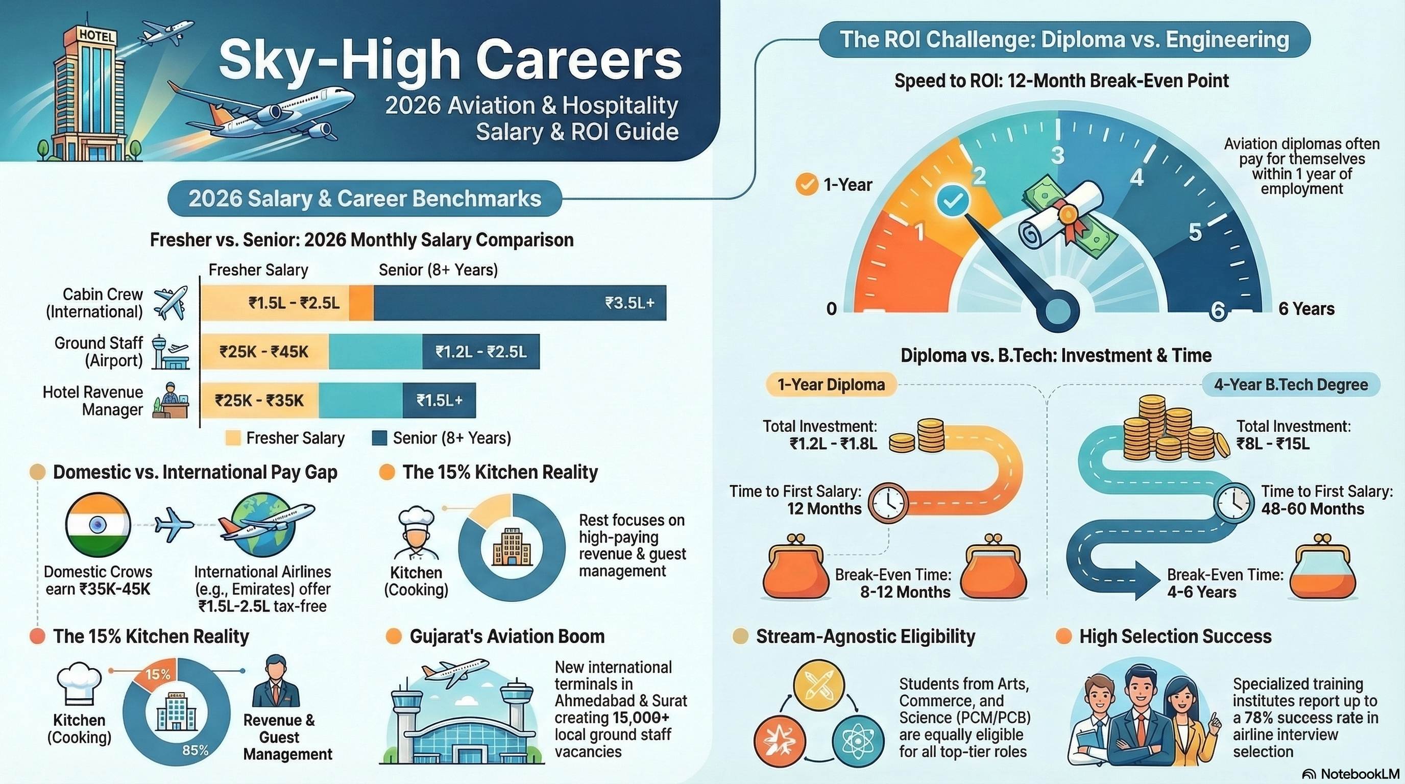 Hotel Management Course After 12th Science 2026: Complete Guide - Hotel Mgmt career guide from Wings Institute Vadodara Gujarat